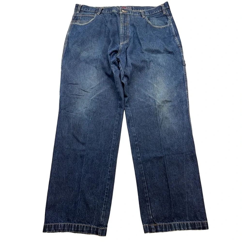 Vintage Y2K Phat Farm Farmers Carpenter Jeans 44x34 Hip Hop Baggy Denim